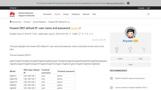 
                            9. Huawei ONT default IP,user name and password - …