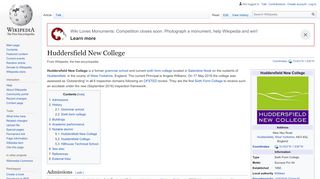 
                            6. Huddersfield New College - Wikipedia