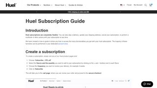 
                            2. Huel Subscription Guide