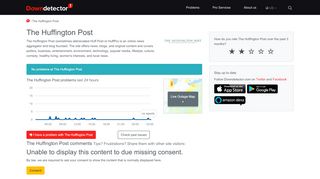 
                            4. Huffington Post down? Current outages and problems | Down Detector