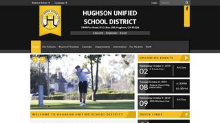 
                            9. Hughson Unified School District: Home