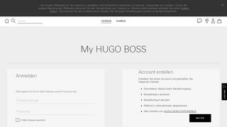 
                            1. HUGO BOSS Online Store - Mein Konto - Anmelden