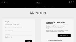 
                            2. HUGO BOSS Online Store - My Account - Login