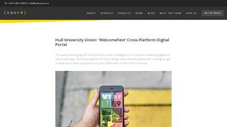 
                            9. Hull University Union: 'WelcomeFest' Cross-platform Digital Portal ...