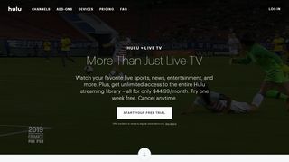 
                            5. Hulu + Live TV – More than just Live TV streaming