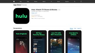 
                            3. Hulu: Watch TV Shows & Movies 12+ - apps.apple.com