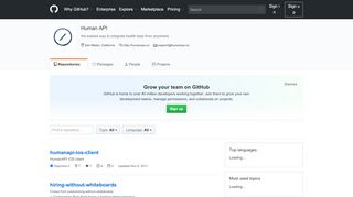 
                            7. Human API · GitHub