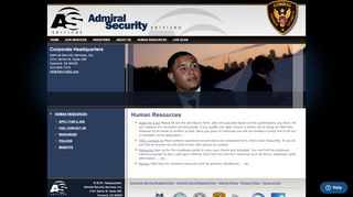 
                            4. Human Resources - Admiral Security Services