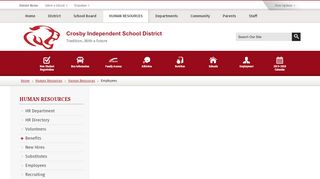 
                            4. Human Resources / Employee Pay Schedule - Crosby ISD