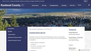 
                            2. Human Resources | Kootenai County, ID