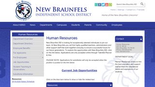 
                            8. Human Resources - New Braunfels ISD