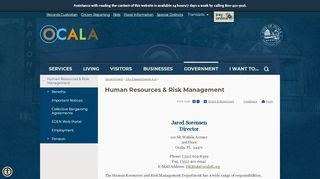 
                            3. Human Resources & Risk Management | City of Ocala