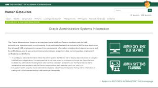 
                            6. Human Resources - UAB Oracle Administrative Systems ... - UAB