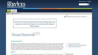 
                            5. Human Resources - USAF Services Portal