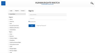 
                            10. Human Rights Watch : Sign In - media.hrw.org