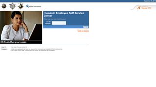 
                            4. Humanic Employee Self Service Center - Humanic ESS Home Page