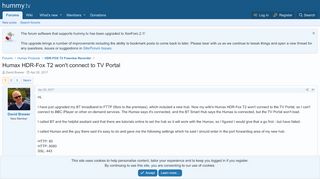 
                            4. Humax HDR-Fox T2 won't connect to TV Portal | hummy.tv