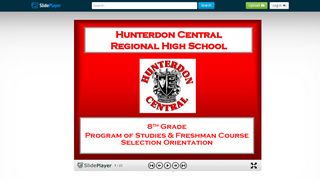 
                            6. Hunterdon Central Regional High School 8 th Grade Program of ...