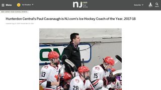 
                            5. Hunterdon Central's Paul Cavanaugh is NJ.com's Ice Hockey Coach ...