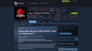 
                            8. Hướng dẫn đăng ký CSGO FACEIT ... - Steam Community