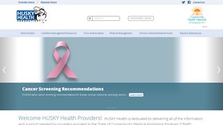 
                            5. HUSKY Health Providers | Provider Home ... - HUSKY Health Program