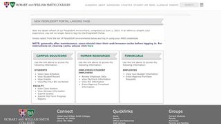 
                            6. HWS: IT Services: PeopleSoft Portal Landing Page