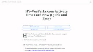 
                            5. HY-VeePerks.com Activate New Card Now (Quick and …