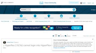 
                            4. Hyperflex 2.6(1b) cannot login into Hyp... - Cisco Community