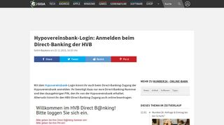 
                            9. Hypovereinsbank-Login: Anmelden beim Direct-Banking der HVB