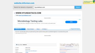 
                            7. hyundaitacs.com at Website Informer. Visit Hyundaitacs.