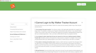 
                            7. I Cannot Login to My Walker Tracker Account - …