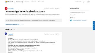 
                            6. I cannot sign in to facebook account - Microsoft …