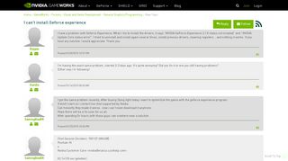 
                            5. I can't install Geforce experience - NVIDIA Developer Forums