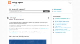 
                            7. I can't log in. : AnkiApp Support