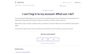 
                            1. I can’t log in to my account. What can I do? – Cabify help