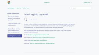 
                            4. I can't log into my email. – MyWay Support