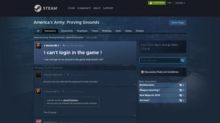 
                            2. I can't login in the game ! :: America's Army: Proving Grounds ...