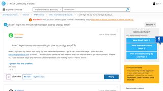 
                            9. I can't login into my att.net mail login due to pr... - AT&T Community