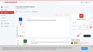 
                            11. i can't login to 192.168.1.1 help me! | Tom's Hardware Forum