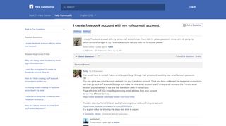 
                            4. I create facebook account with my yahoo mail account ...