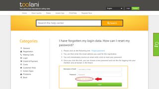 
                            4. I have forgotten my login data | Help Center | toolani - Cheap ...
