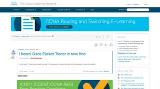 
                            9. I heard Cisco Packet Tracer is now free - 98251 - …