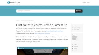 
                            4. I just bought a course. How do I access it? - BenchPrep ...