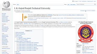 
                            7. I. K. Gujral Punjab Technical University - Wikipedia