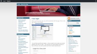 
                            6. i-law login | Electronic Resources Blog - blogs.exeter.ac.uk
