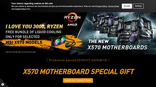 
                            8. I Love you 3000 Ryzen | AMD 3rd Gen, X570 AM4 ... - msi.com