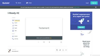 
                            7. I-Ready #2 - Learning tools & flashcards, for free | Quizlet