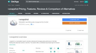 
                            8. i-snapshot Pricing, Features, Reviews & Comparison of ...