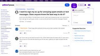 
                            2. I want to sign my ex up for annoying spam emails …