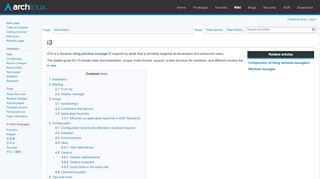 
                            1. i3 - ArchWiki - Arch Linux